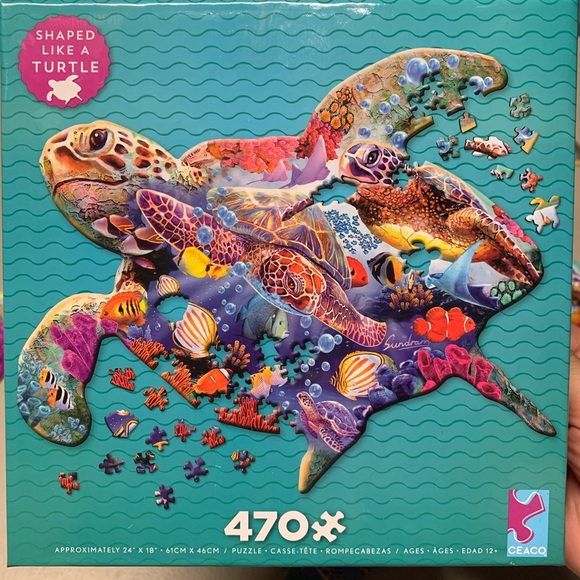 Ceaco Other - Turtle Shaped Puzzle. 470 pcs.